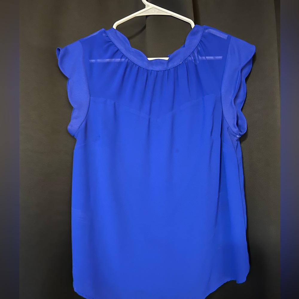 Royal blue blouse